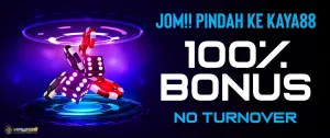 Bonus 100% Tanpa Sebarang Turnover!