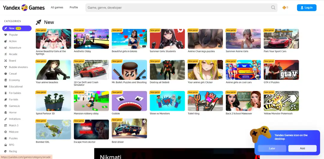 Nak Main Game Online Yang Banyak Pilih Yandex Games